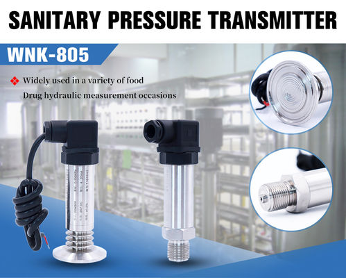 Transmetteur de pression affleurant sanitaire de diaphragme 4 - 20ma