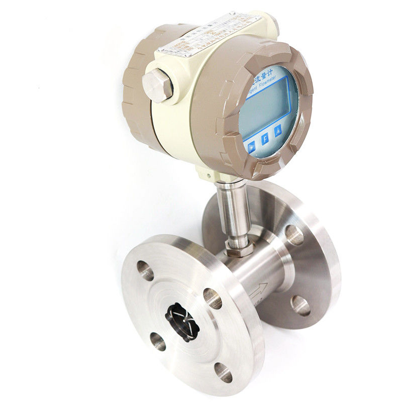 Type 4-20mA de turbine de mètre d'écoulement d'eau de WNK IP65 Digital de grande précision