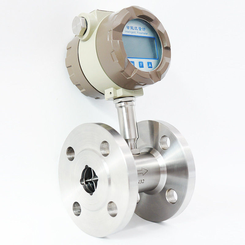 Type 4-20mA de turbine de mètre d'écoulement d'eau de WNK IP65 Digital de grande précision