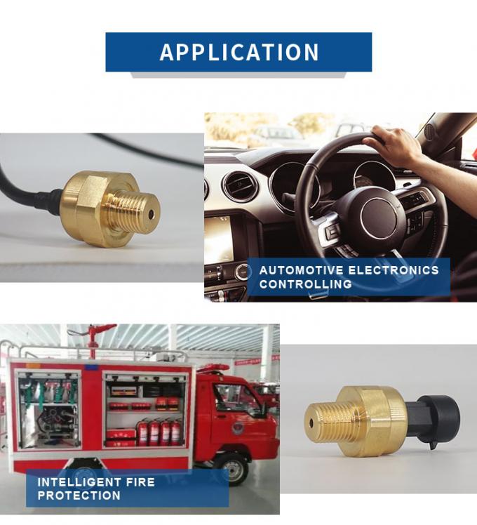 Émetteur capacitif en céramique en laiton de capteur de la pression 0.5-4.5V de coût bas pour l'eau de gaz d'air