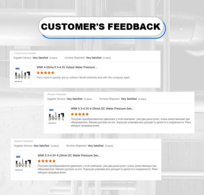 WNK 4~20mA 0-10V IIC Capteur de pression de l'eau Transducteur de pression 0